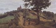 Jean Baptiste Camille  Corot Saint-Andre en Morvan (mk11) Spain oil painting artist